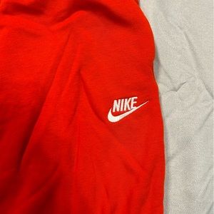 Womens red nike jogger sweatpants MEDIUM